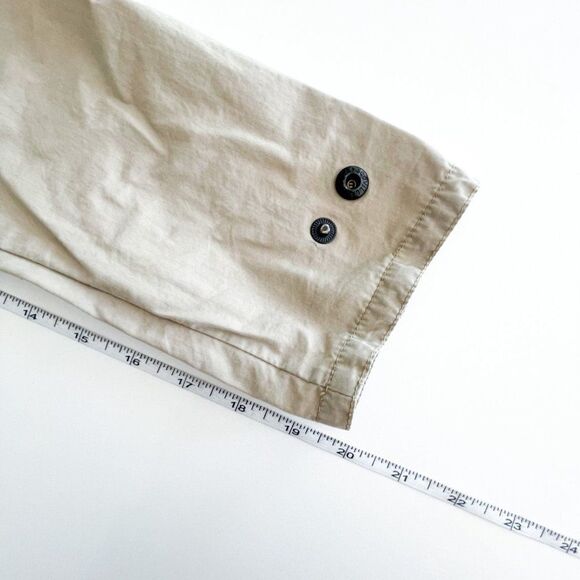 Woolrich Jacket Women's Zip Up Tan Adjustable Waist Hooded Patch Pockets Size S - Picture 6 of 8